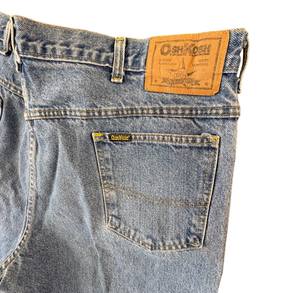 VTG 90s OshKosh B'gosh USA Made Mens 38x30 Denim Jeans Straight Leg Workwear‎